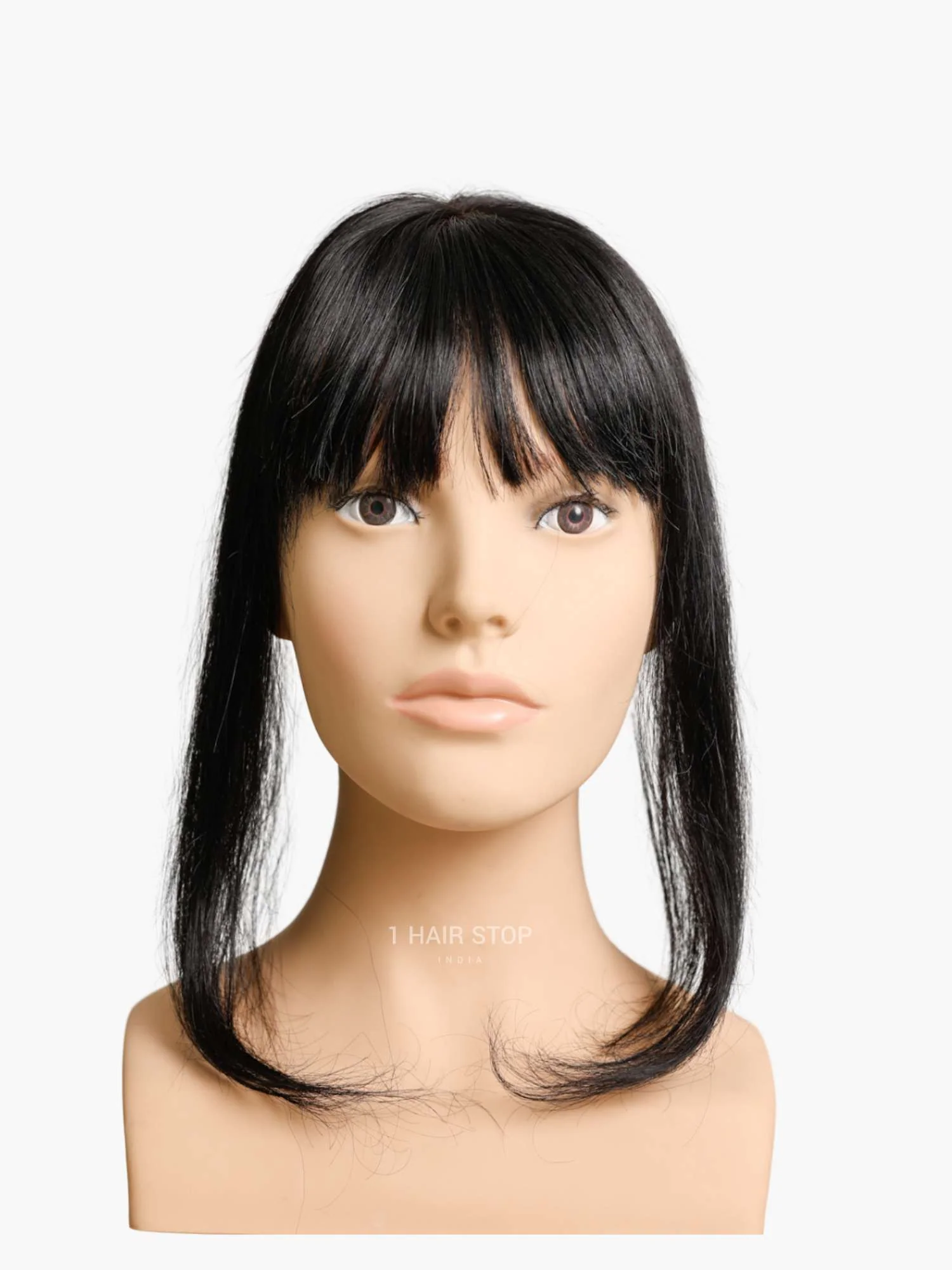 2.5x3" Silk Hair Topper With Bangs - Image 6