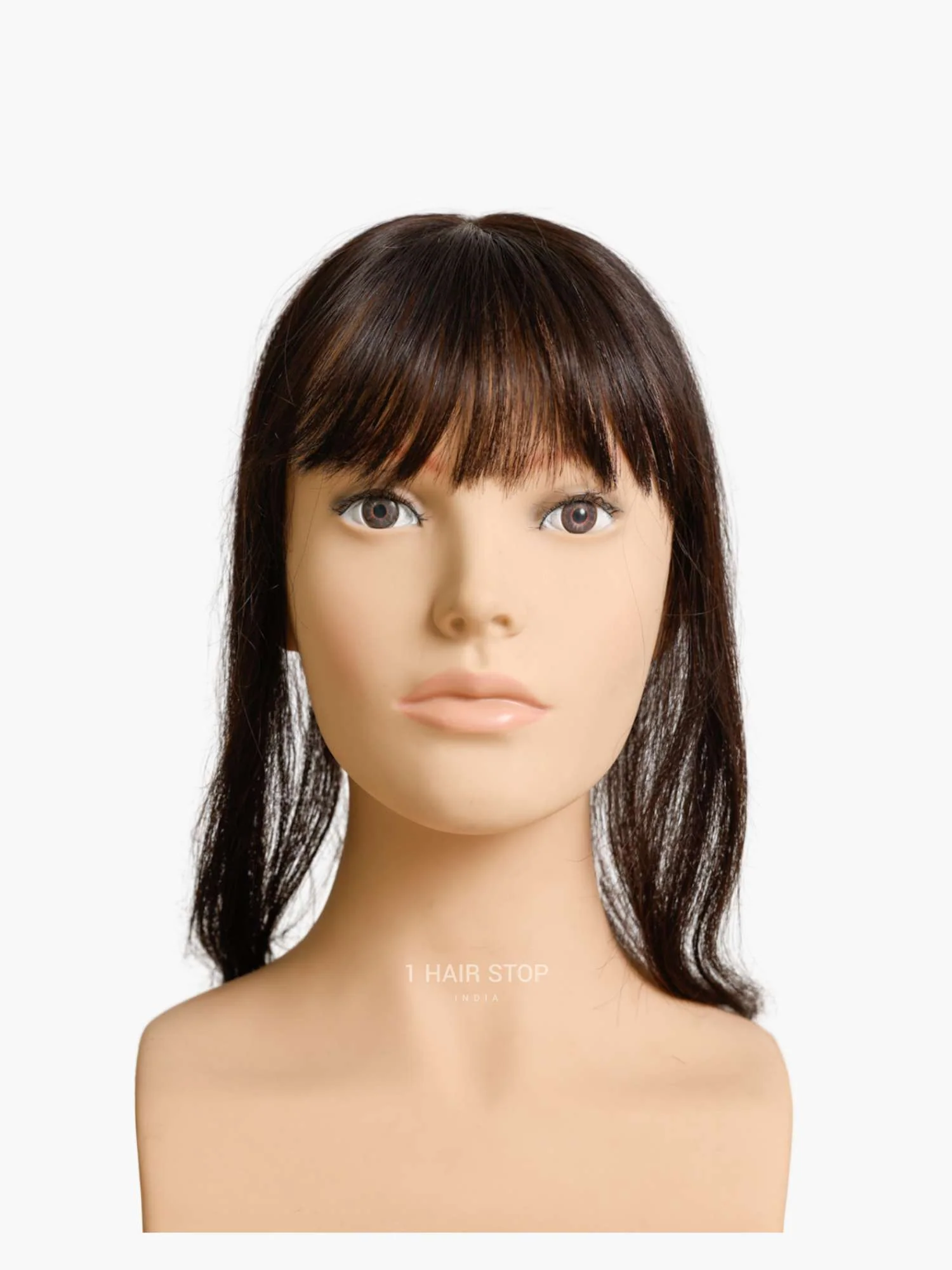 2.5x3" Silk Hair Topper With Bangs - Image 7