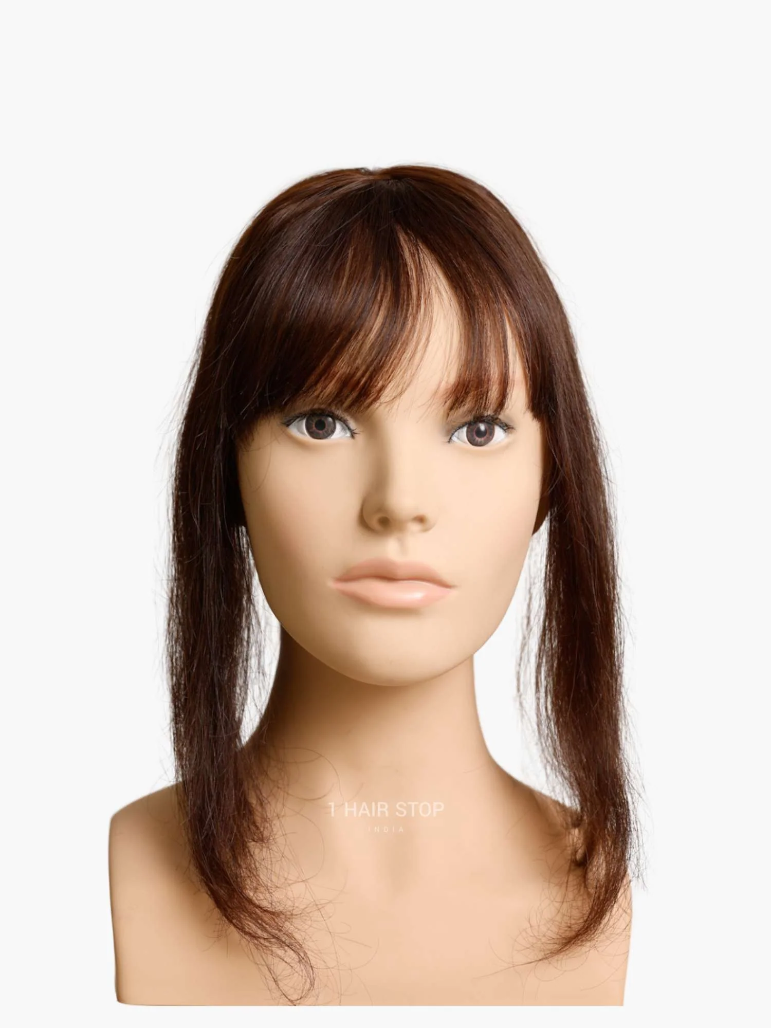 2.5x3" Silk Hair Topper With Bangs - Image 8
