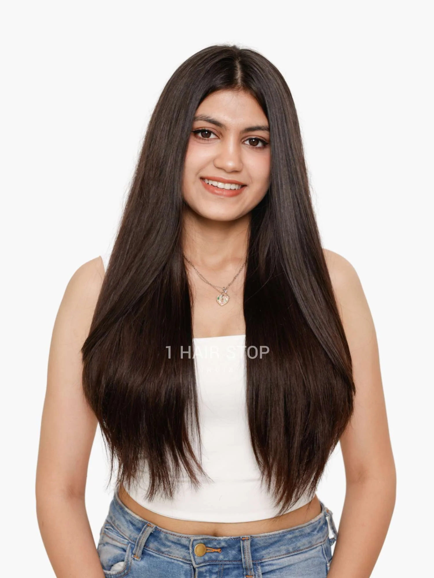 Seamless 7 Set Clip-in Extensions - Straight - Image 3